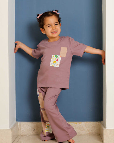 Patchy Pair pants set