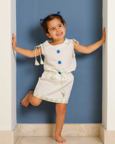 Summer canvas skirt set