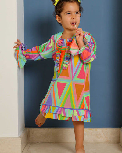 Tribal Essence ruffle dress