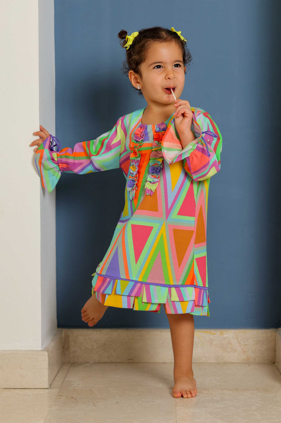 Tribal Essence ruffle dress
