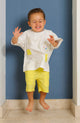 Upcycled Patchy shorts set